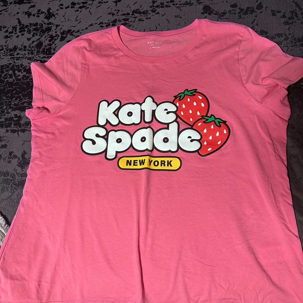 Kate Spade  Pink Graphic T-Shirt
